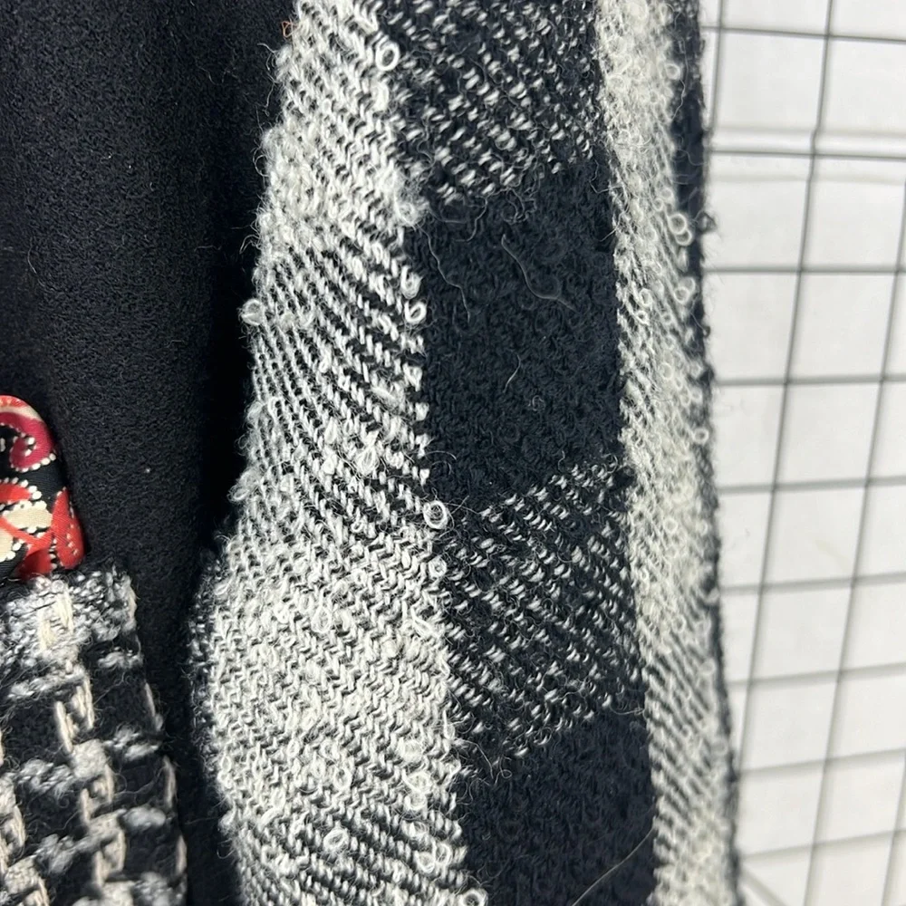Canvas backs Lutton & horsField vintage check print art wear wool blend blazer M - Picture 14 of 14